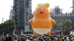 trump baby balloon