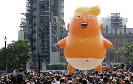 trump baby balloon