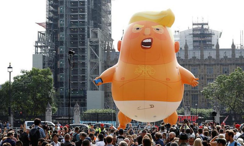 trump baby balloon