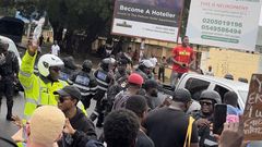 Protestors reject food and drinks