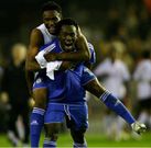 Mikel Obi and Michael Essien