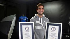 Fabregas enters into Guinness Book of World Records as the fastest player to register 100 PL assists