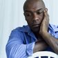 A sad black man