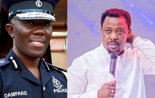 IGP Dr George Akuffo Dampare and Prophet Nigel Gaisie