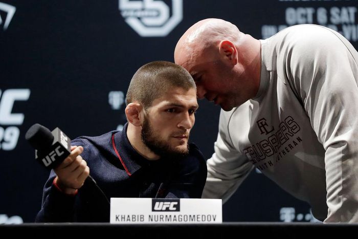 Khabib Nurmagomedov and Dana White