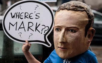 Mark Zuckerberg protest