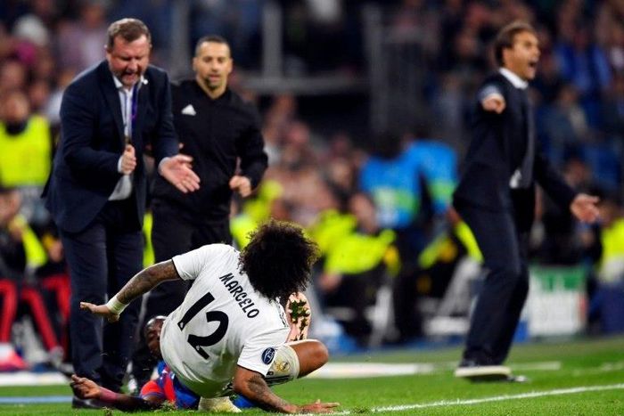 Marcelo suffered an injury against Viktoria Plzen on Tuesday.