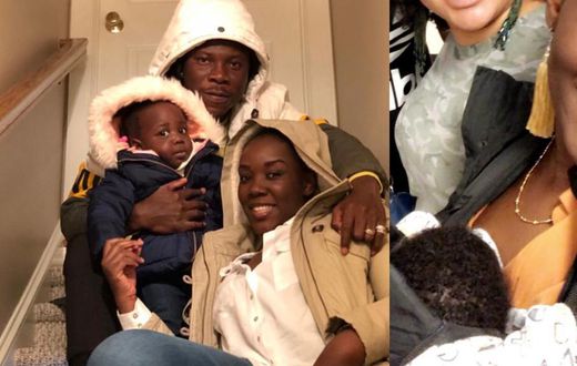 Stonebwoy with his family
