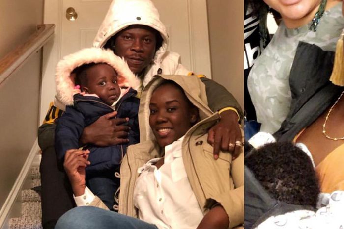 Stonebwoy with his family