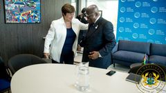 Managing Director of the International Monetary Fund, Kristalina Georgieva and Prez. Akufo-Addo.