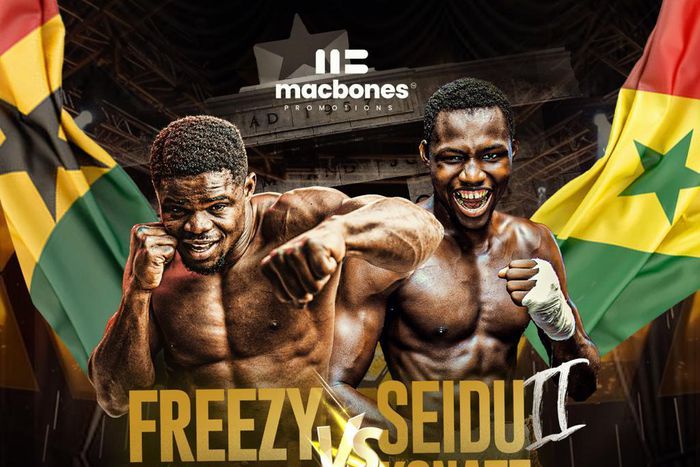 Macbones vs Konate boxing showdown set to thrill fans at Bukom Boxing Arena.