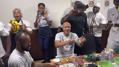 Jordan Ayew all smiles as he celebrates 32nd birthday in Black Stars camp (Video)