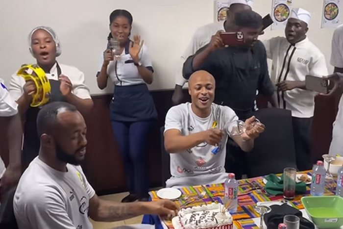 Jordan Ayew all smiles as he celebrates 32nd birthday in Black Stars camp (Video)