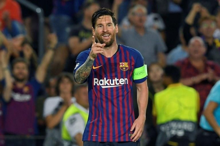 Lionel Messi scored a hat-trick in Barcelona's comfortable win over PSV Eindhoven