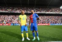 The Ayew brothers, Andre and Jordan after Nottingham Forest vs Crystal Palace game