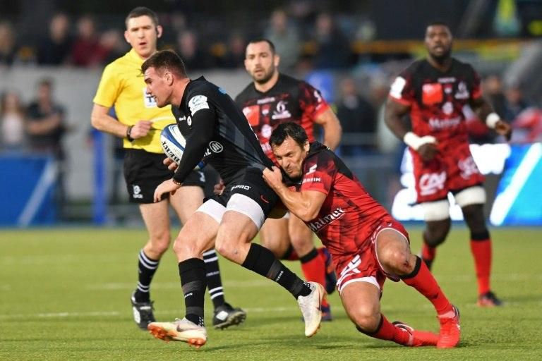 Lionel Beauxis and Lyons could not stop Saracens and Ben Spencer on Saturday