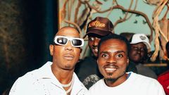 Ghanaian blogger Ronnie Is Everywhere and musician Ja Rule.