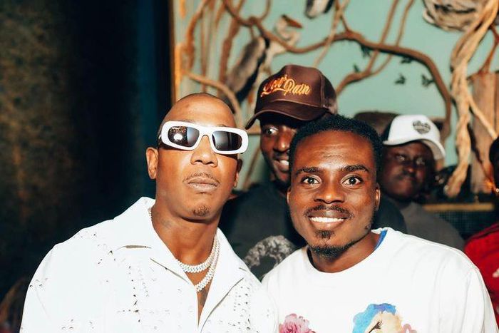 Ghanaian blogger Ronnie Is Everywhere and musician Ja Rule.