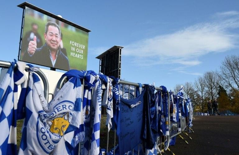 Fans have been leaving tributes to Vichai Srivaddhanaprabh since the helicopter crash