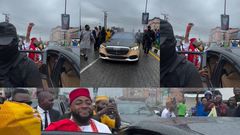 Davido cruises in 2023 Mercedes Maybach for his wedding, says 'Nigeria is happy'