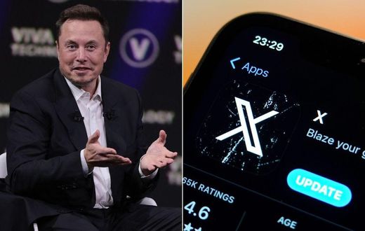 X owner Elon Musk (left) said last month that he might be rolling out a paywall to all users.Joel Saget/AFP via Getty Images; Sheldon Cooper/SOPA Images/LightRocket via Getty Images