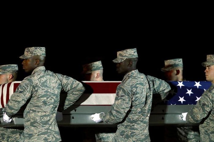 Body of Staff Sgt. Dylan Elchin arrives in the US.