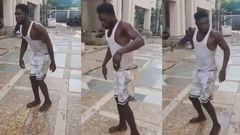 Alleged cable thief dances to Shatta Wale's song to entertain victims