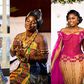Brides in kente outfits