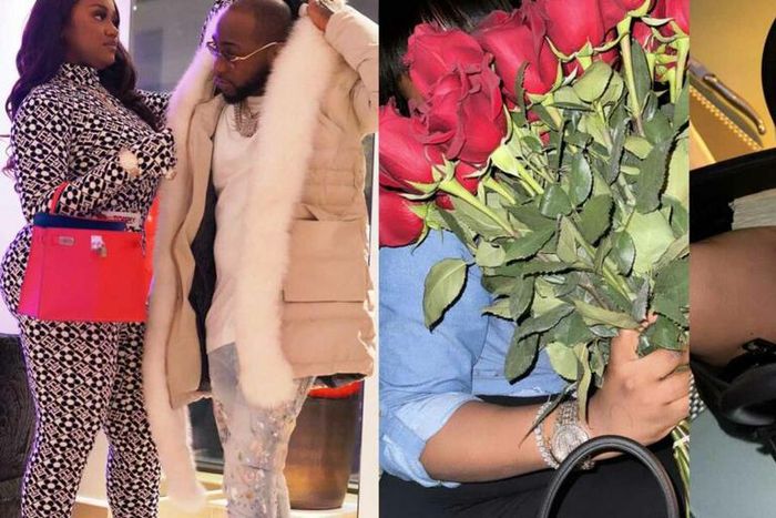 Davido gifts Chioma stacks of cash, roses ahead of her birthday
