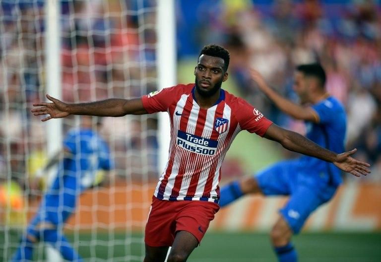 Thomas Lemar bagged his first goal for Atletico Madrid following his move from Monaco