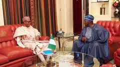 President Muhammadu Buhari and former president, Olusegun Obasanjo