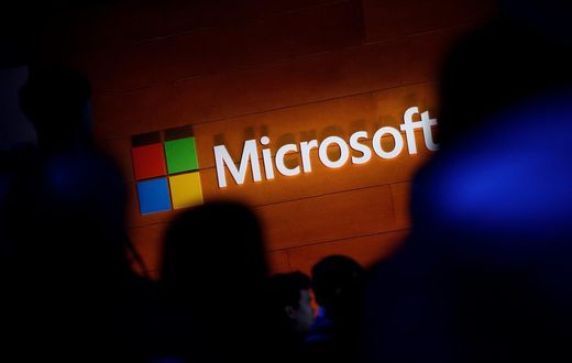 The Microsoft logo. Drew Angerer/Getty Images