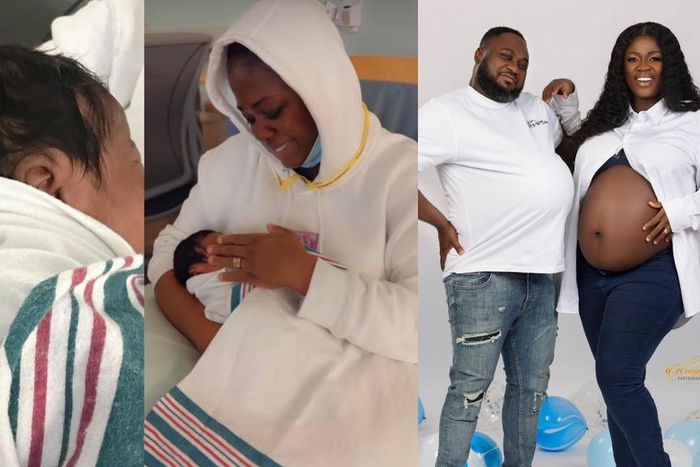 Tracey Boakye shows off newborn baby boy as she reveals his name
