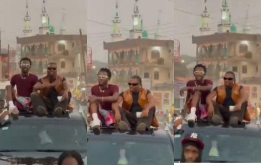Blacko hit the streets of Nima with Nigeria superstar Asake