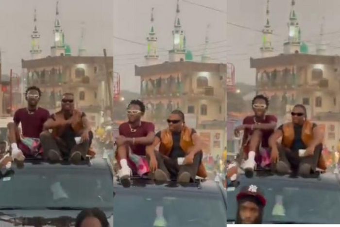 Blacko hit the streets of Nima with Nigeria superstar Asake