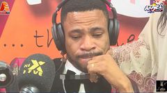 Kofi Adomah cries on live radio as wife storms his radio show to wish him happy birthday