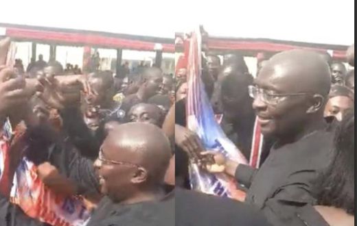 Bawumia turns funeral to rally grounds as fans enthusiastically mob him