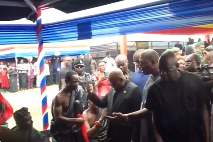 Akufo-Addo ordering Oti chiefs to stand before handshake is disrespectful - Mahama