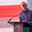 President Paul Kagame during the launch of Mara phones. (Twitter)