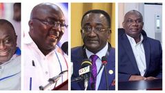 Alan Kyerematen, Dr Mahamudu Bawumia, Owusu Afriyie Akoto and Boakye Agyarko