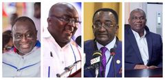 Alan Kyerematen, Dr Mahamudu Bawumia, Owusu Afriyie Akoto and Boakye Agyarko