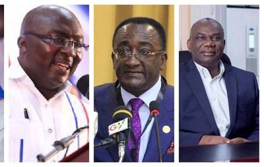 Alan Kyerematen, Dr Mahamudu Bawumia, Owusu Afriyie Akoto and Boakye Agyarko