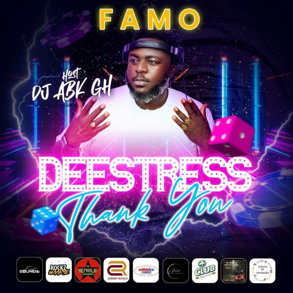 Accra Unwinds with FAMO's DEESTRESS: A Night of Relief and Revelry