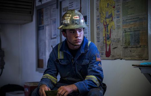 shale oil young worker
