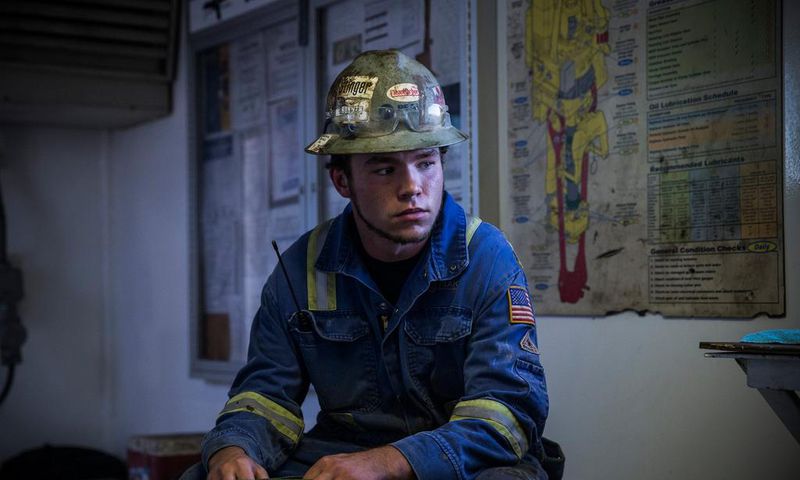 shale oil young worker