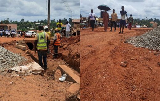 Road constructions begin in Assin North a day after EC announced by-election date