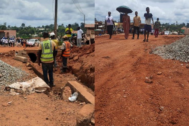 Road constructions begin in Assin North a day after EC announced by-election date