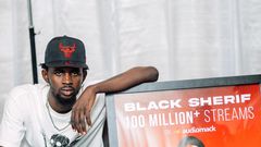 Audiomack awards Black Sherif with congratulatory plaque for hitting over 100 million streams