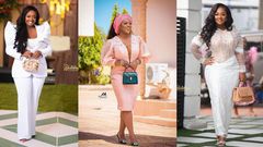 Jackie Appiah in wedding guest ouftits