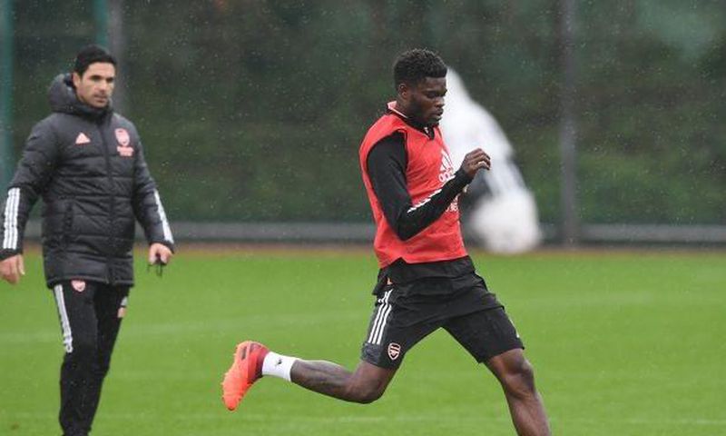 Thomas Partey resumes full training at Arsenal after injury layoff